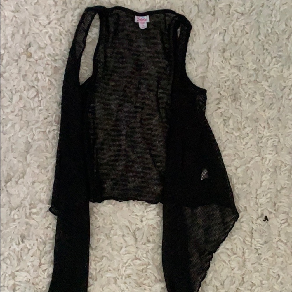 Black Tank Top Cardigan